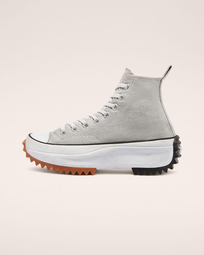 Sapatos Plataforma Converse Run Star Hike Smoked Lona Cano Alto Feminino Branco | PT C04318T